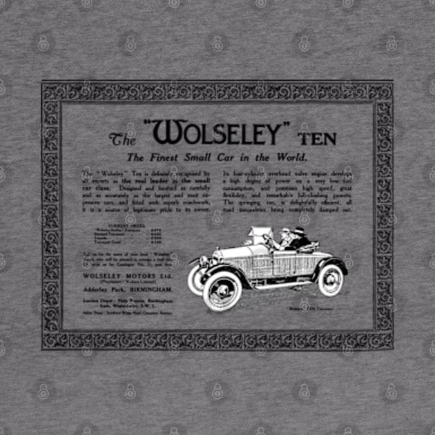 1921 WOLSELEY TEN - advert by Throwback Motors